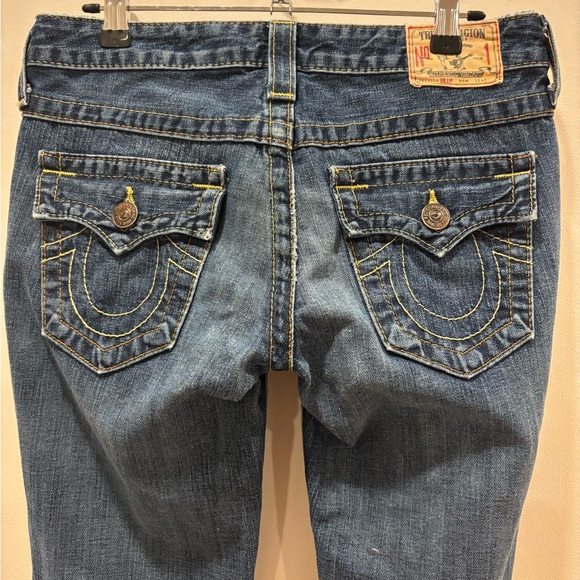 TRUE RELIGION Vintage “Billy” Low Rise Ripped Denim Jeans, Size 26, Good Cond - Picture 10 of 16